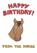 horse fromthehorse Birthday Card 1967 created by Off The Leash Cartoons by Rupert Fawcett