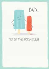 dad popsicles birthday or father's day card created by Jasperpie