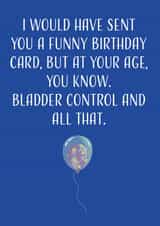 bladder control Card 16106 created by Jess Harrison