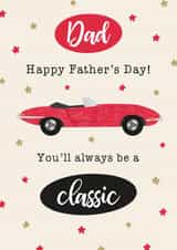 jaguar classic car Father's Day Card 28711 created by Nicole Julia