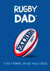 rugby sport Father's Day Card 3358 created by Kasia Cards