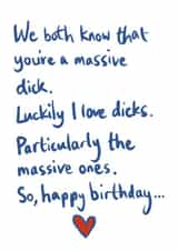 dick massive Birthday Card 16311 created by Phil Sterne