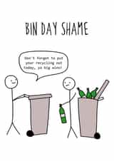 bin day Just because Card 42595 created by Hurrah For Gin