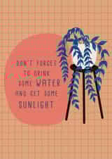 plant social distancing Just because Card 42786 created by Cathy Cornish