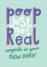 poop just New Baby Card 17450 created by Raspberry Blossom