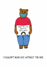 Thanks Thank You Thank You Card 41459 created by Blank Faced Bear