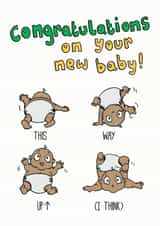new baby congratulations New Baby Card 11660 created by Kat Willott