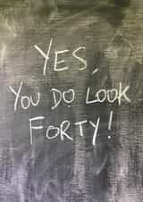 40 adult Birthday Card 15105 created by Hot Balloon Art