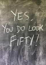 50 50th Birthday Card 15106 created by Hot Balloon Art