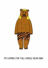 Bear Birthday Card 41461 created by Blank Faced Bear