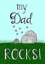 You rock Father's Day card created by O WHAT A FEELING
