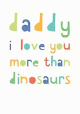 dinosaur more than Father's Day Card 32925 created by Studio 9