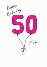 50 50th Card 7065 created by A Ray of Sunshine Cards