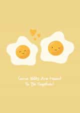 eggs pun Anniversary Card 17533 created by emily.reevedesigns