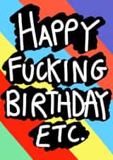 funny cheeky Birthday Card 12614 created by Pretty/Insulting