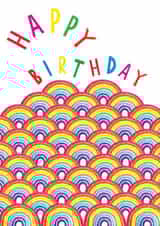 rainbow colourful Birthday Card 17679 created by Earlybird