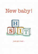 Funny new baby card created by Noura Mokhtar