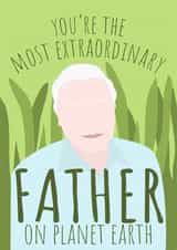 David Attenborough Nature Father's Day Card 37435 created by PopDogShop