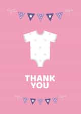 Baby Themed Thank You Card 1001 created by Tangerine Lamp