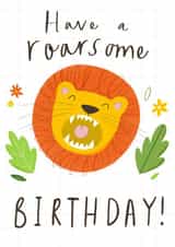 birthday lion Birthday Card 9976 created by Chloe Fae Designs