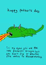 dragon fire Father's Day Card 41445 created by Tiger Fluff