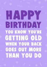 getting old out Birthday Card 6803 created by Dolli Does Design