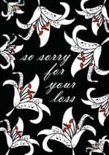 so sorry for your loss sympathy Sympathy Card 8793 created by Sarah Twist