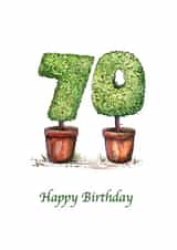 70 70th Birthday Card 6857 created by Nancy Horton