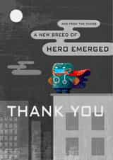 new hero Thank You Card 37775 created by Andy Gregory