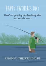 Do what you love most Father's Day card created by Tutti Frutti Designs