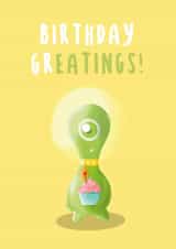 Space Pun Birthday Card 18328 created by Tom Boote