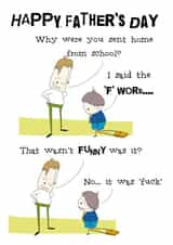 f word Father's Day Card 14923 created by Quitting Hollywood