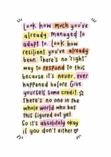 lockdown isolation Just because Card 13871 created by Mellow Doodles