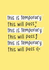 mental health this will pass Just Because Card 13873 created by Mellow Doodles