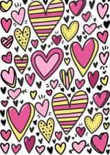 hearts heart Card 37462 created by Mellow Doodles