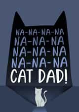 Cat Dad Father's Day card created by Inky in the Wild