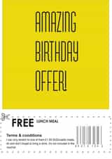 amazing offer Birthday Card 17602 created by Greeting Disorder