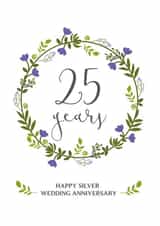 Silver Wedding Anniversary Card created by One Day in May Design