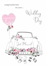 Wedding day classic car design. created by Cinnamon Aitch