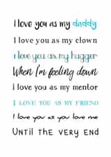 daddy from the kids Father's Day Card 17329 created by Rhymes To Remember