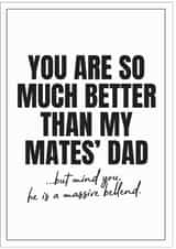 best dad Father's Day Card 40871 created by Peter De Wreede