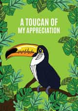 toucan bird Thank You Card 16715 created by Pearl Ivy