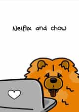 Netflix and Chill Pun Valentines Card created by Innabox