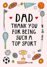 dad sport Father's Day Card 9489 created by Hello Hatty