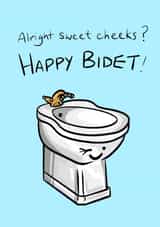 bidet cheeky Birthday Card 18173 created by Boy Oh Boy Designs
