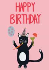 cat pet Birthday Card 17590 created by Isabel Canvas