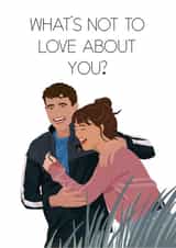 normal people boyfriend Anniversary Card 18401 created by Scribbled in Pink