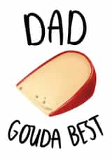 Cheesy Father's Day Card for Dad created by Studio Yelle