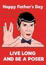 spock spok Father's Day Card 42981 created by PaperPiranha