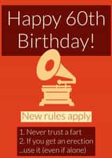 60 60th Birthday Card 15477 created by Joke With A Jab